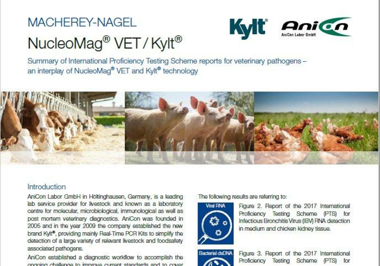 Neue Application Note mit Ringversuchsdaten des AniCon Labors